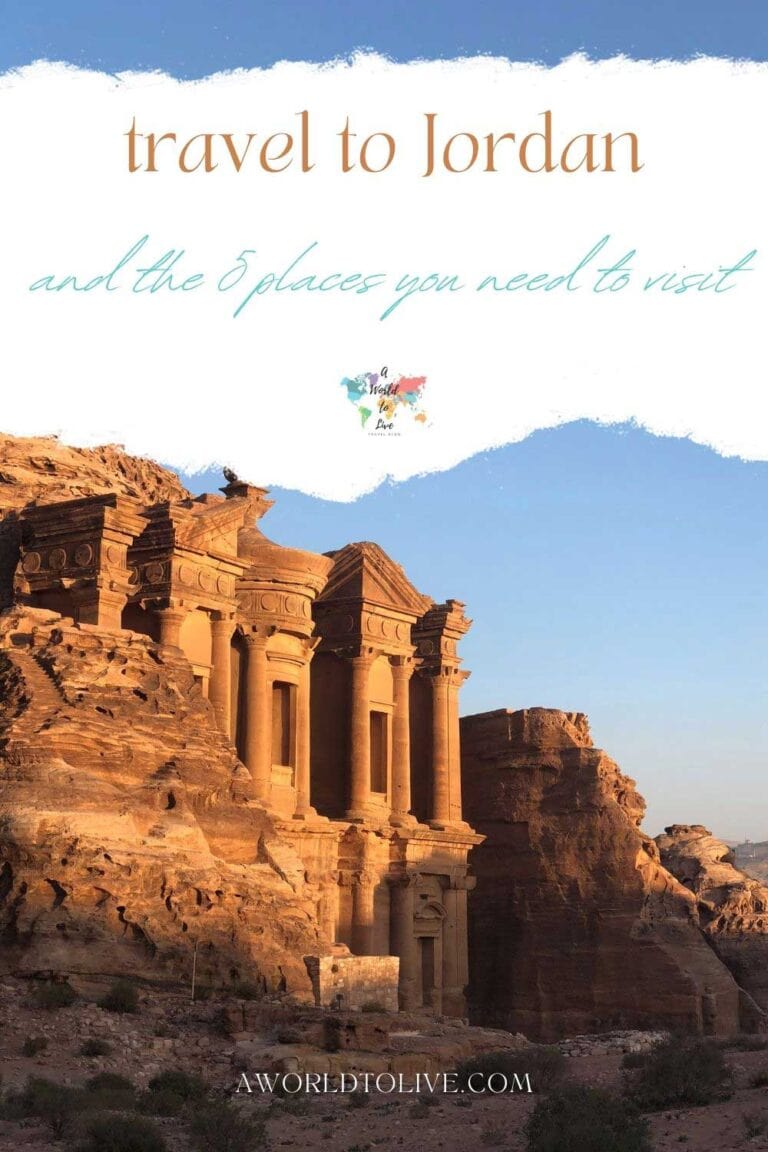 An image taken at Petra, one of the 7 wonders of the world. This article is about the 5 places you must visit in Jordan