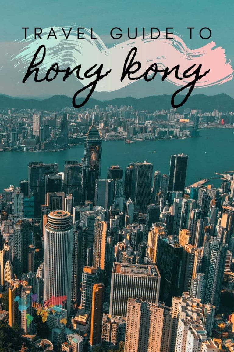 The city skyline in Hong Kong. Hong Kong travel guide