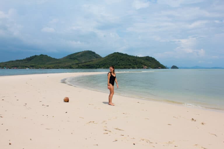 Standing on beach at Koh Yao Yai