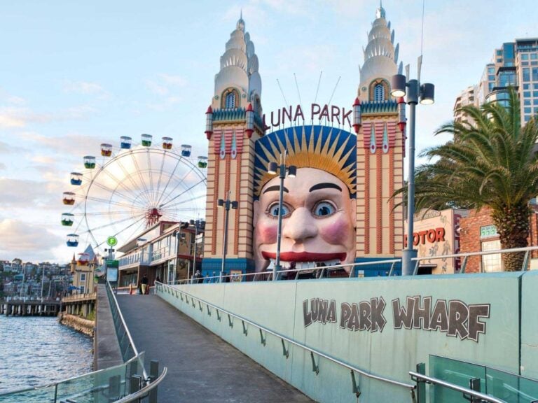 The front of Luna Park Sydney australia
