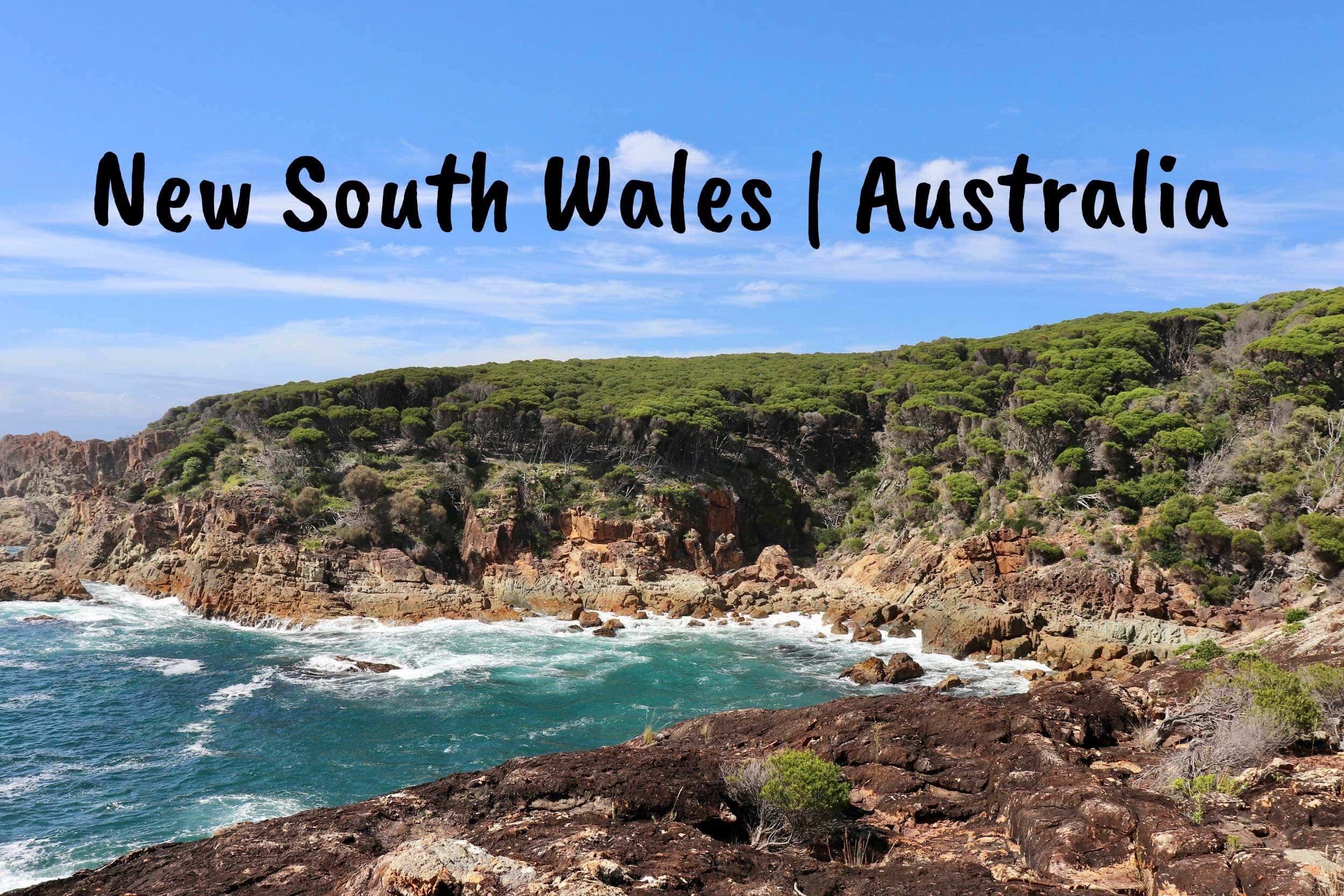 Coastal views of New South Wales in Australia. Best places to go in nsw