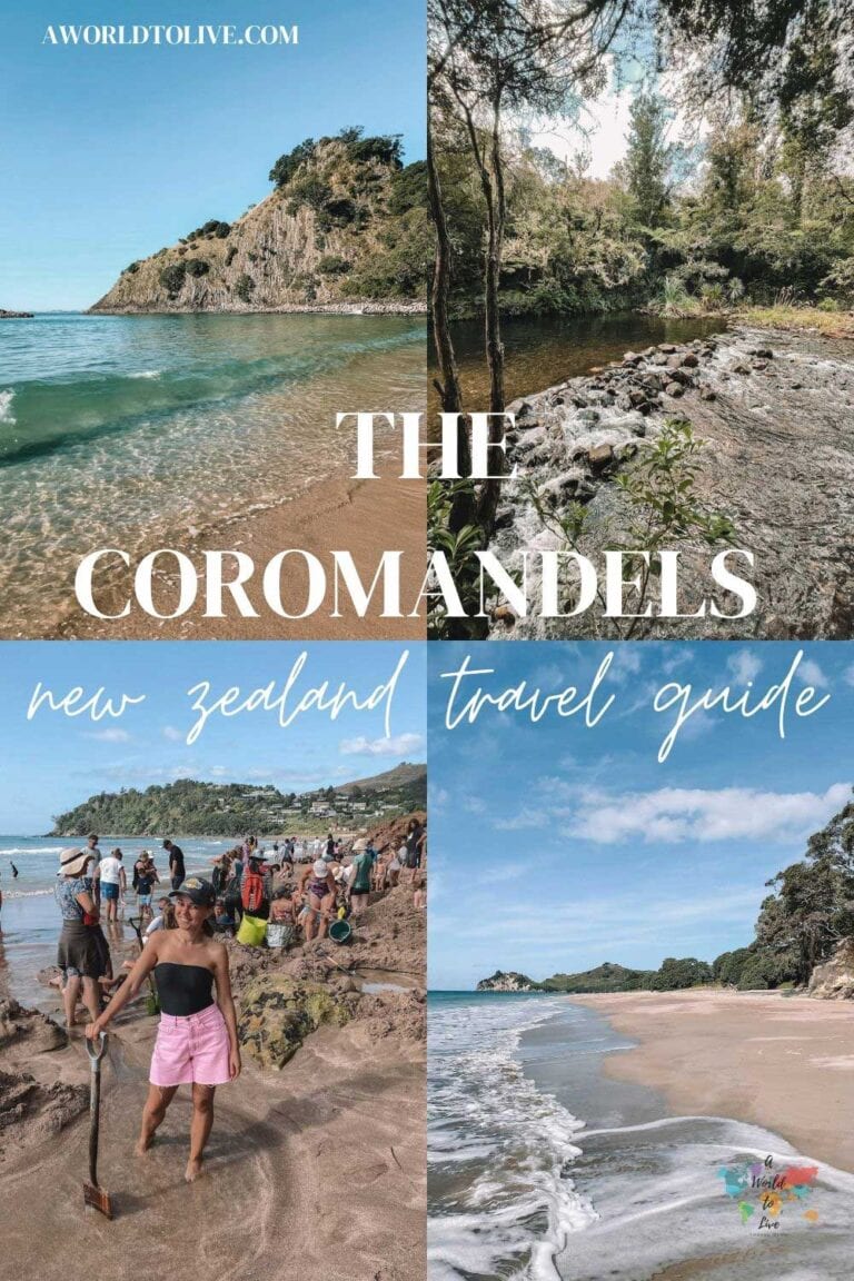 4 photos of the Coromandel Peninsula on New Zealand's north island