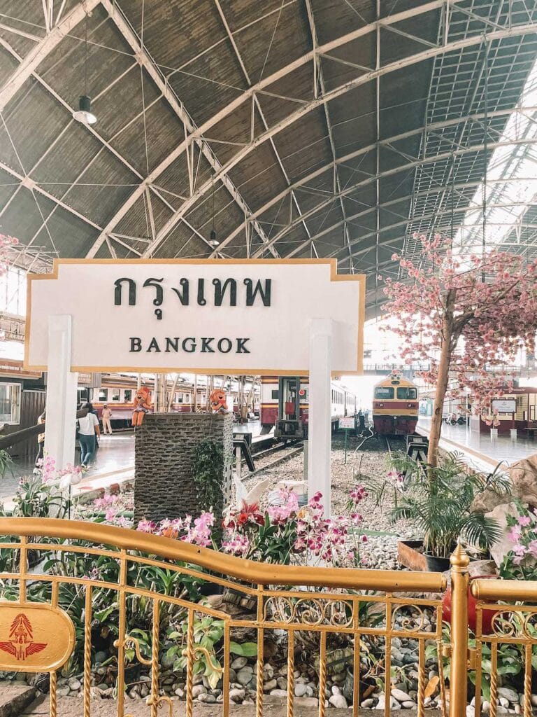 Bangkok Railway Station sign