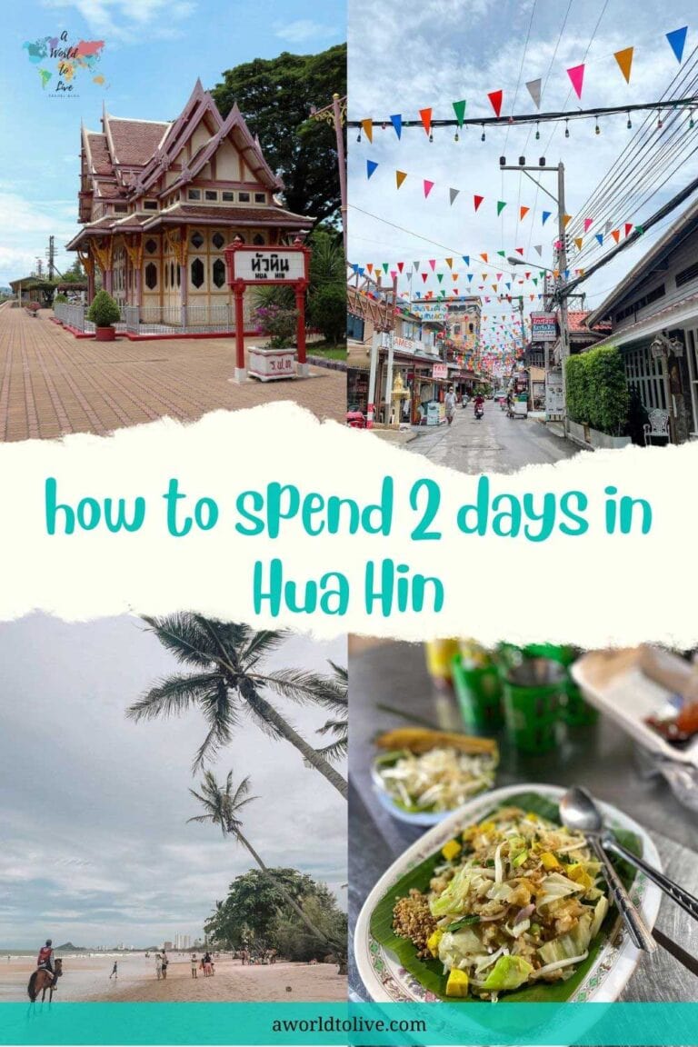 4 images of locations in Hua Hin. Ways to spend 2 days in Hua Hin Thailand