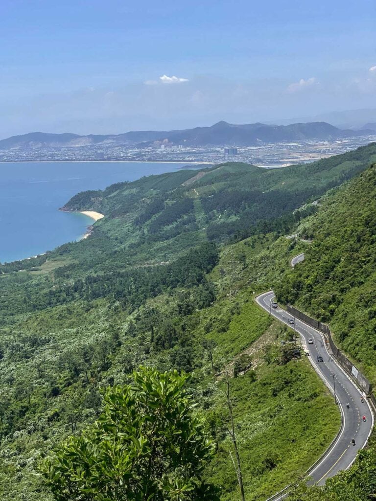 View point of the coastal road Hải Vân Pass