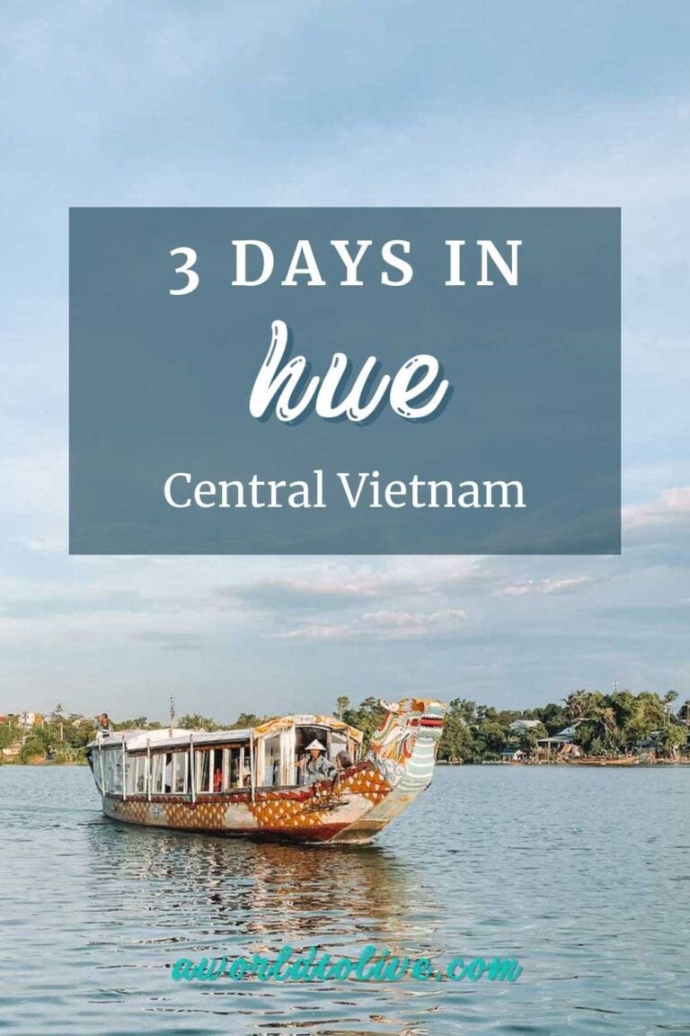 3 days in Hue. Central Vietnam travel blog. Pin to Pinterest