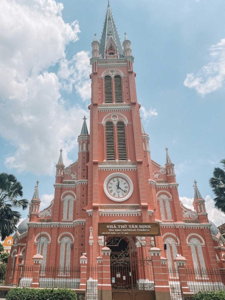 the pink church in Ho Chi Minh City