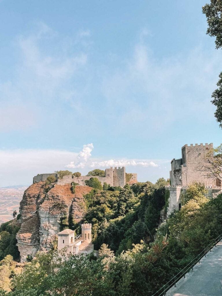 views from Erice village in Sicily