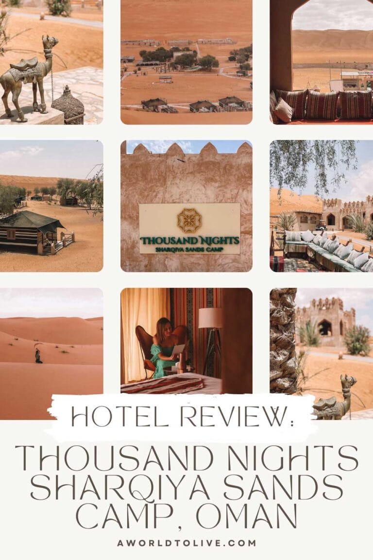 Share on Pinterest. A World To Live review of Thousand Nights Sharqiya Sands Camp