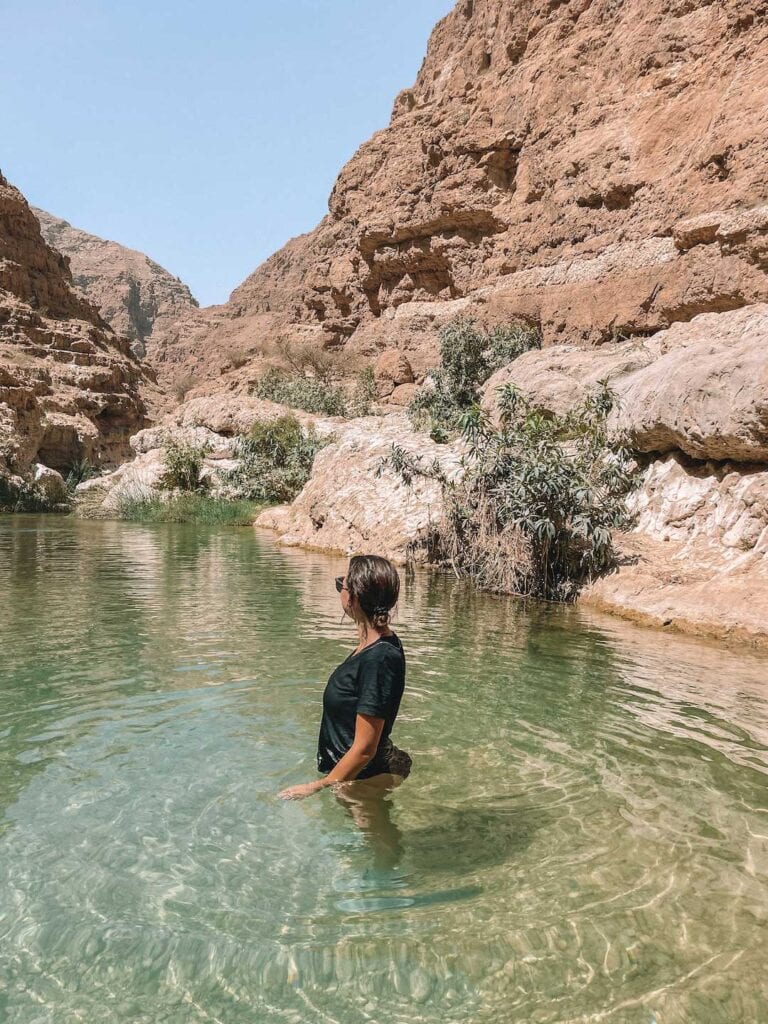 Beginning of the Wadi Shab swim
