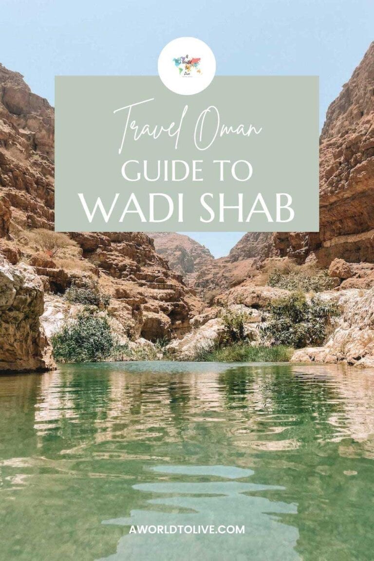 Guide to Wadi Shab. Pin to Pinterest