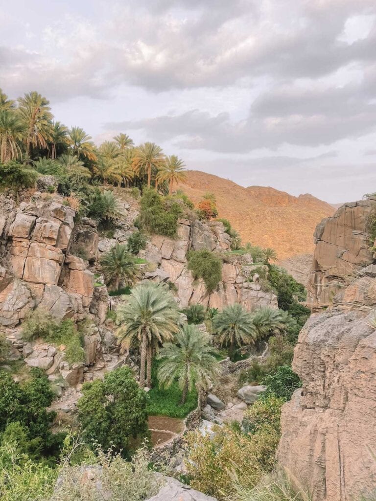 Hiking in the mountain villages in Oman. Misfat Al Abryeen, adventures in Oman