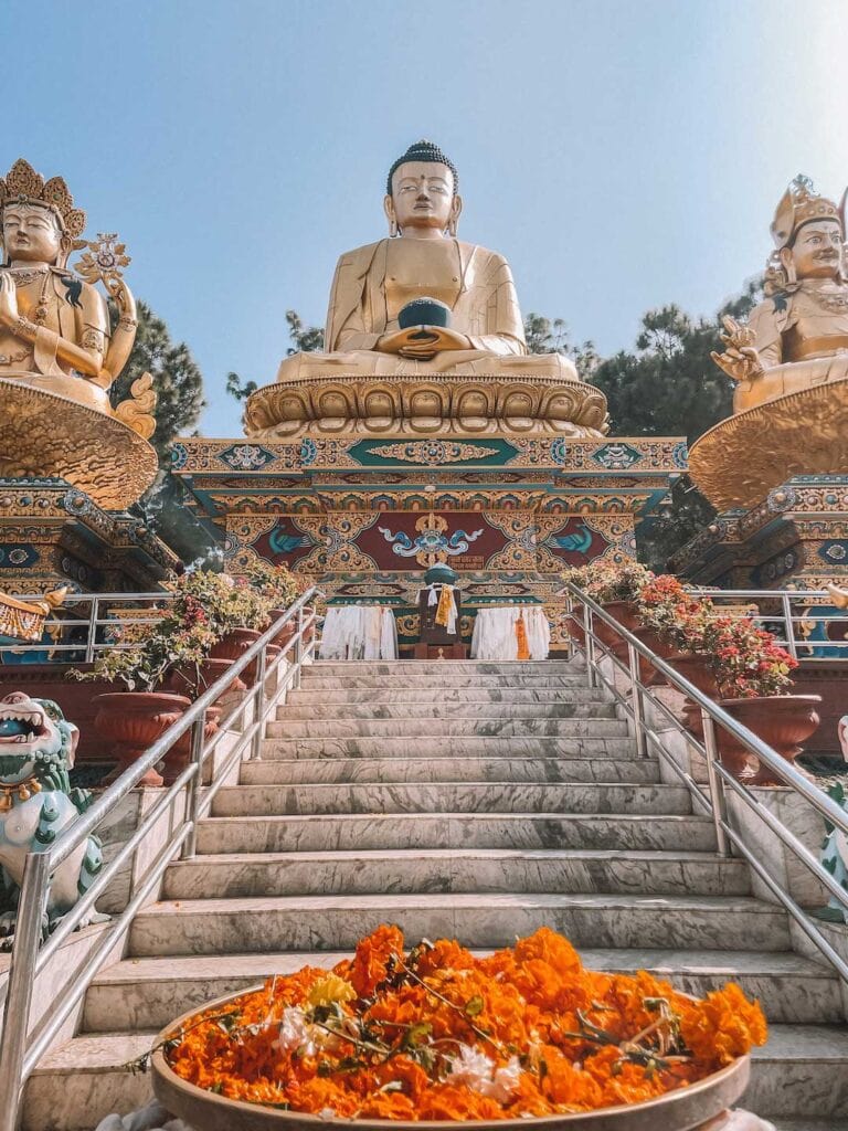 3 golden Buddha Status in Nepal