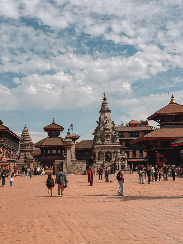 one of the main temples in Bhaktapur Darbur Square in Nepal