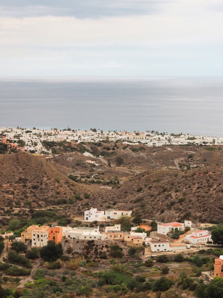 View of Mojacar Playa and the surrounding hills