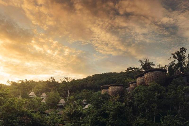 one of the most unique hotels in Thailand, bird's nest villas at Keemala Hotel