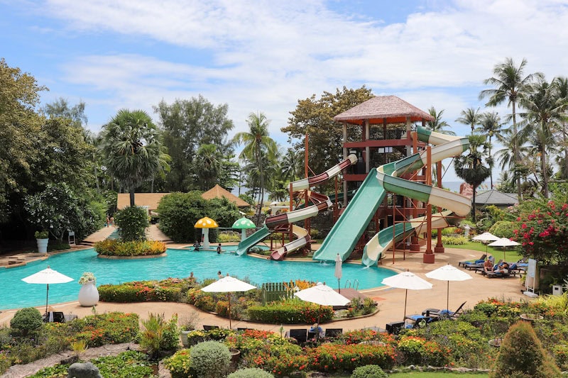 Waterpark inside a unique hotel in Thailand