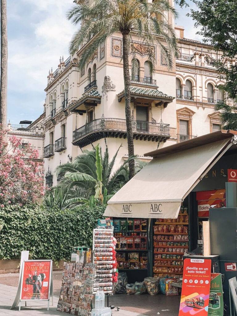 the outside of Hotel Alfonso XIII, Luxury hotel in Seville