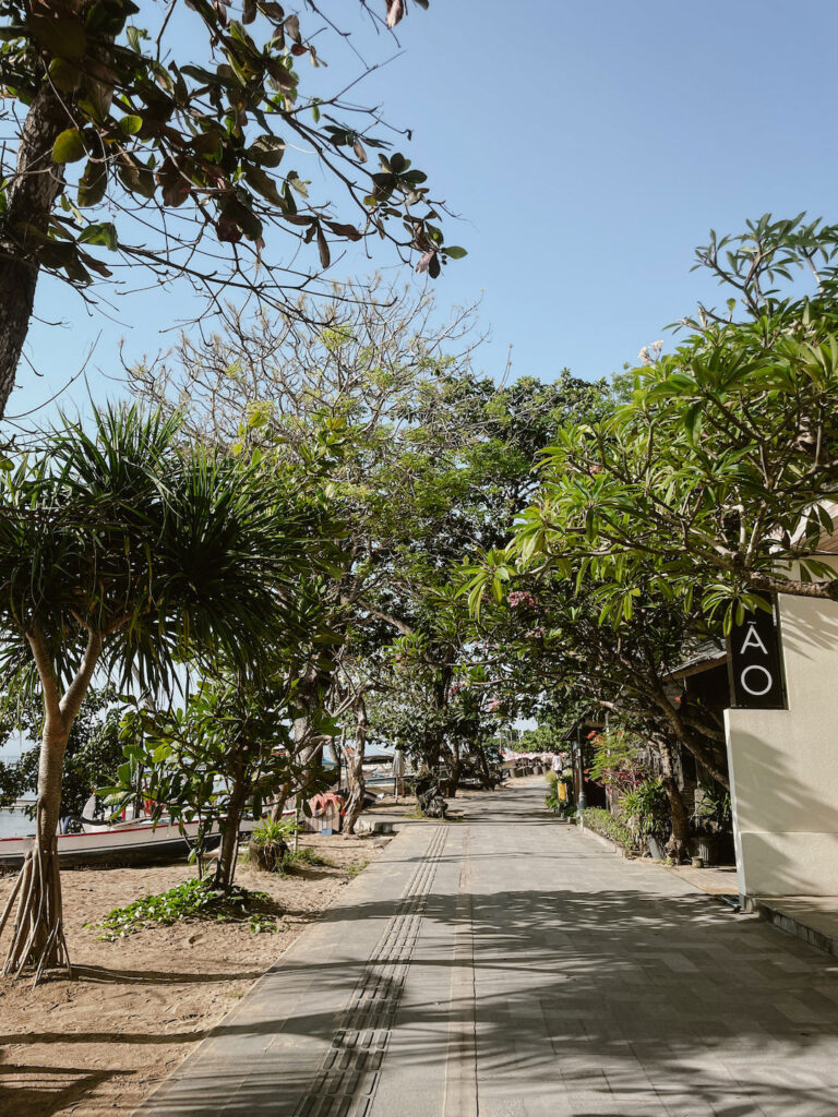 well maintained path along the beach in Sanur Bali