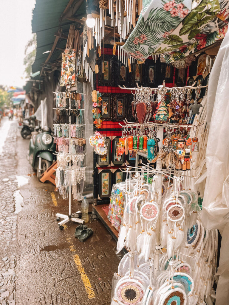 Ubud’s Art Market stalls