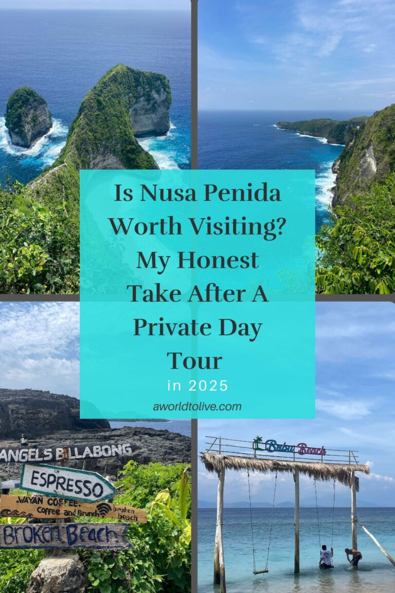 Is Nusa Penida worth visiting - info graphic. Share on Pinterest