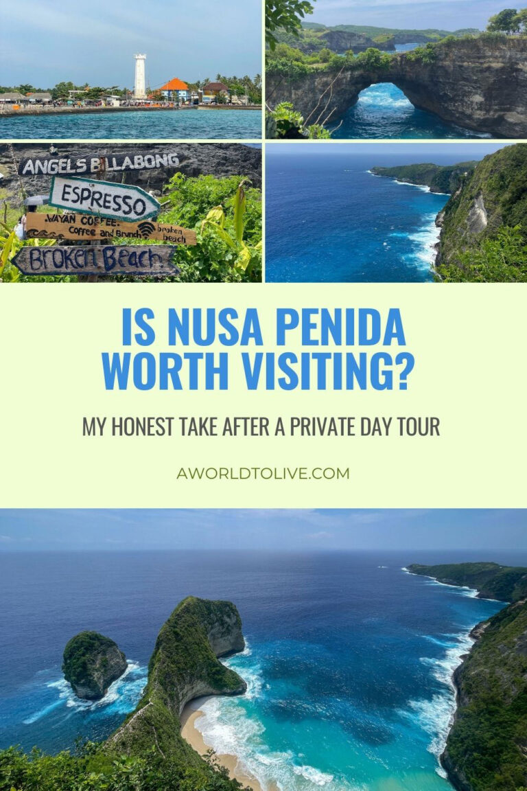 Pin to Pinterest - info graphic. Is Nusa Penida in Bali woth visiting