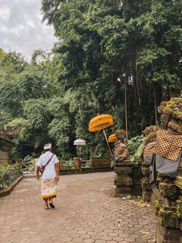 local walking from Pura Gunung Lebah