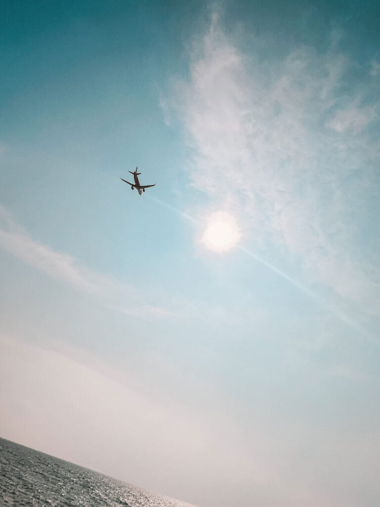 plane spotting from Mai Khao beach in Phuket