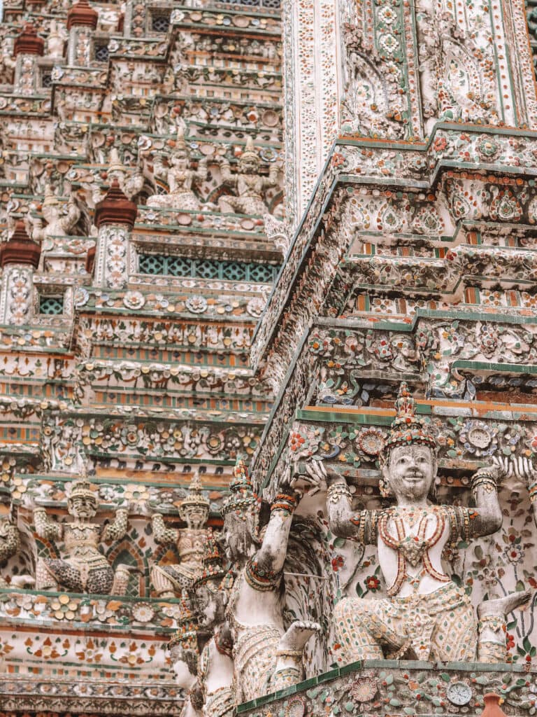 Close up image of Wat Arun in Bangkok - 2 days in Bangkok