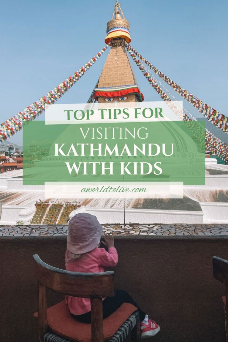 Tips on visiting Kathmandu with kids. Share to pinterest